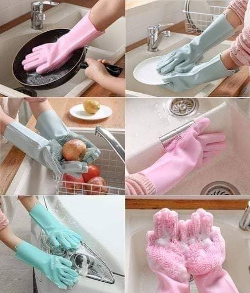 Multipurose Silicon Hand Gloves (1pair)